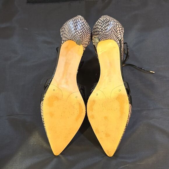 ZARA WOMEN'S KITTEN HEEL LACE-UP MID (2-2.9 in) HEEL HEIGHT WOMEN'S SANDALS - Picture 14 of 16